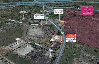 1455 E Main St, Fredericksburg, TX - Aerial map view