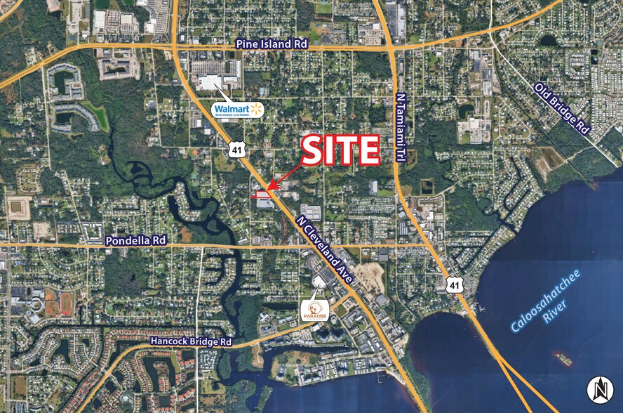 14301 N Cleveland Ave, North Fort Myers, FL à vendre - Aérien - Image 2 de 4