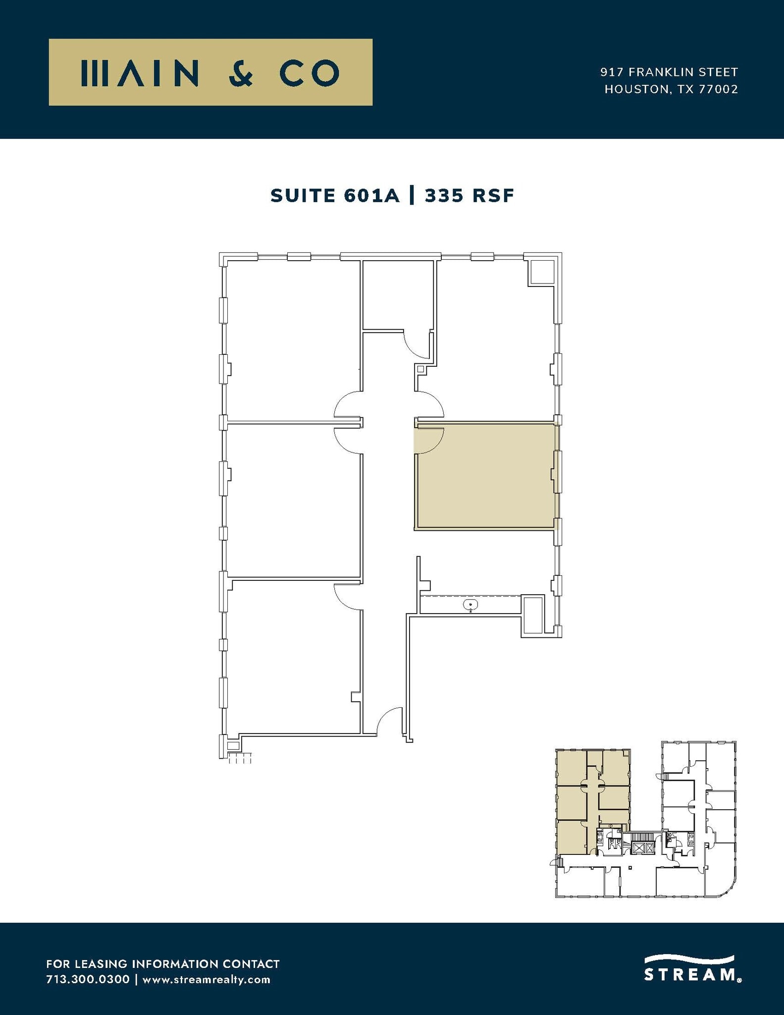 917 Franklin St, Houston, TX for lease Floor Plan- Image 1 of 1