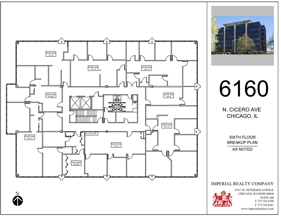 6160 N Cicero Ave, Chicago, IL à louer Plan d  tage- Image 1 de 1