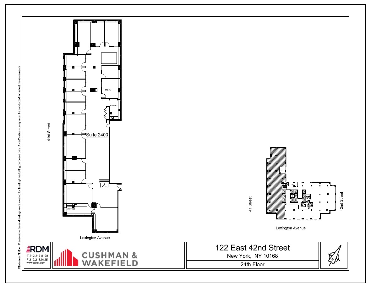 122 E 42nd St, New York, NY for lease Floor Plan- Image 1 of 2