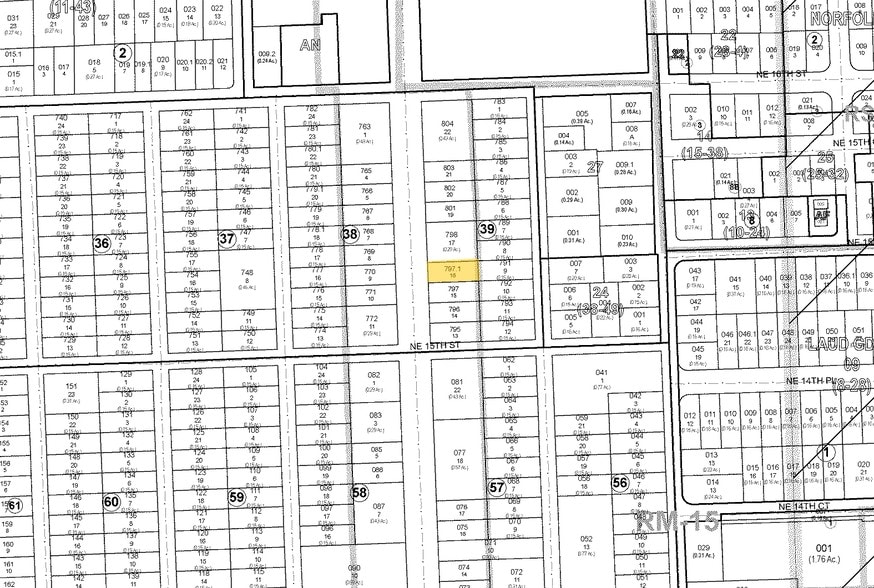 1512 NE 4th Ave, Fort Lauderdale, FL for lease - Plat Map - Image 3 of 10