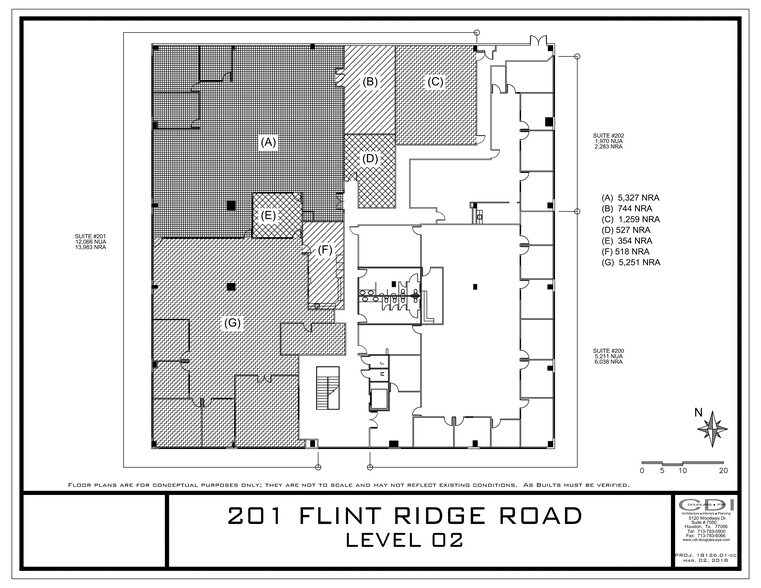 201 Flint Ridge Rd, Webster, TX à louer - Plan de site - Image 2 de 6