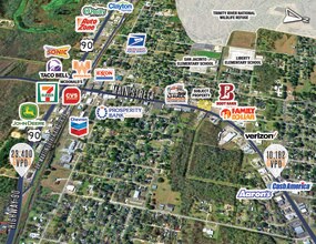 915-929 Main St, Liberty, TX - AERIAL  map view