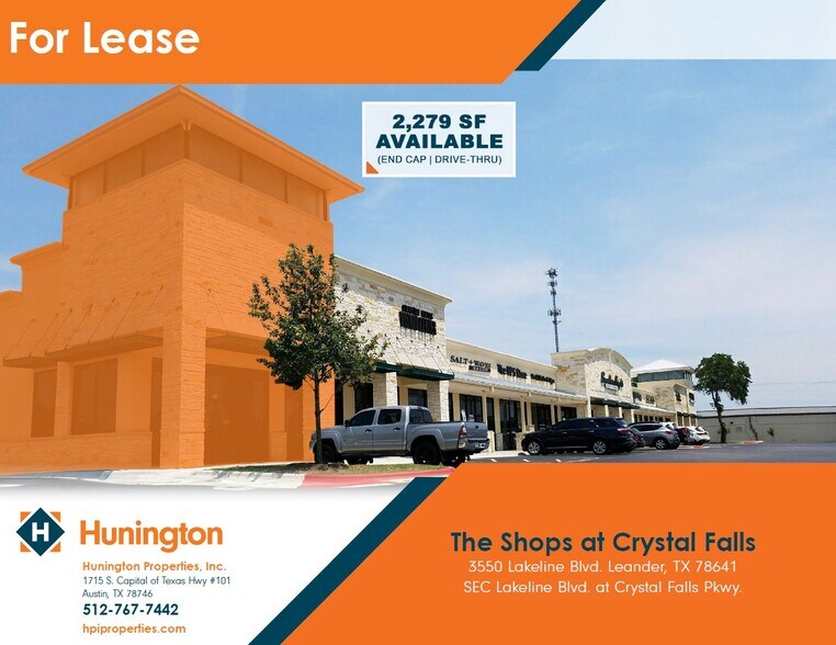 3550 Lakeline Blvd, Leander, TX à vendre - Photo du bâtiment - Image 1 de 1