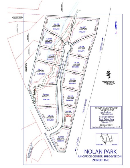 Nolan Cv, Jackson, TN à vendre - Plan de site - Image 2 de 2