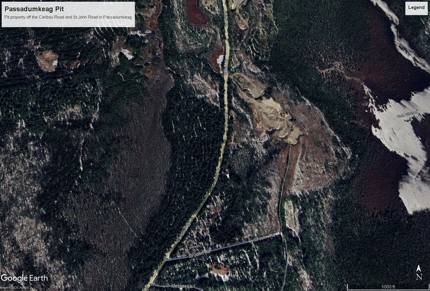 Lot 1&2 NE Caribou Rd, Passadumkeag, ME for sale - Aerial - Image 1 of 6