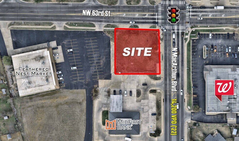 6355 N MacArthur Blvd, Oklahoma City, OK à louer - Aérien - Image 2 de 3