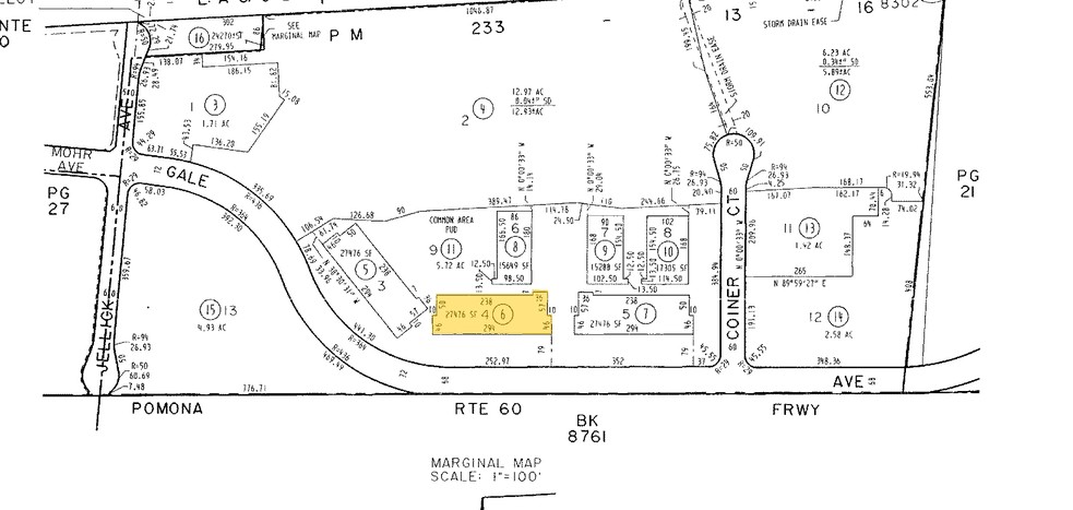 18605 E Gale Ave, City Of Industry, CA à louer - Plan cadastral - Image 2 de 5