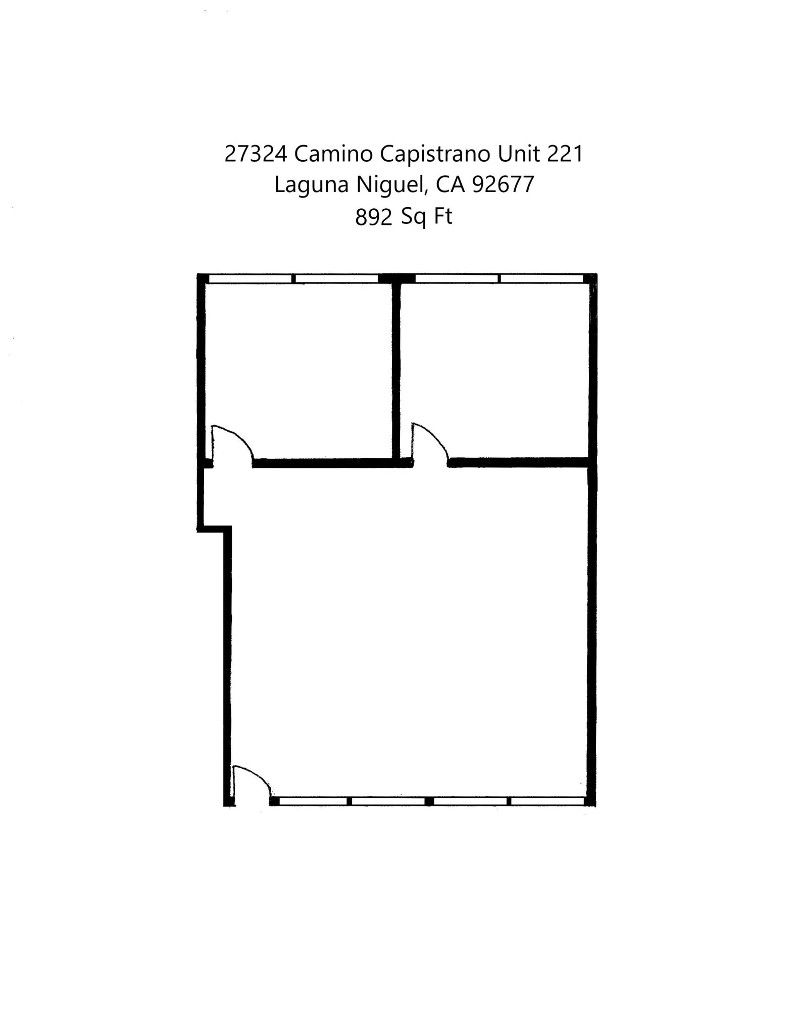 27324 Camino Capistrano, Laguna Niguel, CA à louer Plan d’étage- Image 1 de 1