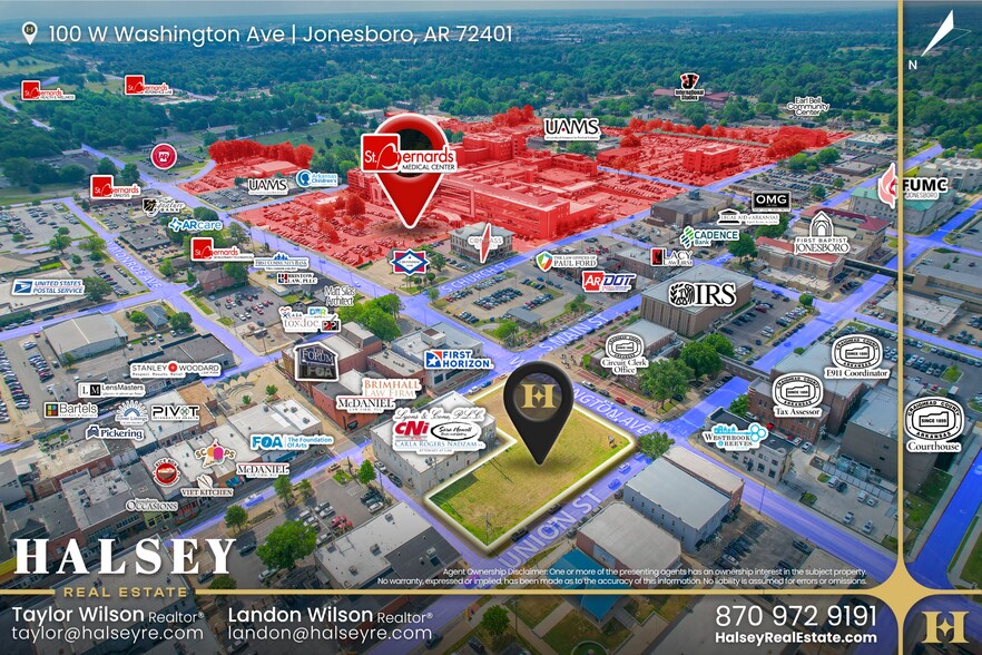 100 W Washington Main, Jonesboro, AR à louer - Photo du bâtiment - Image 2 de 5