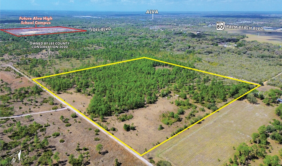 Alva 40 Ln, Alva, FL for sale - Aerial - Image 3 of 4