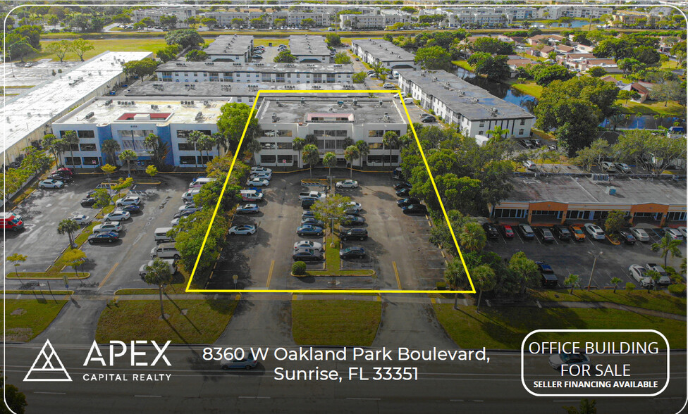 8360 W Oakland Park Blvd, Sunrise, FL à vendre - Aérien - Image 1 de 12