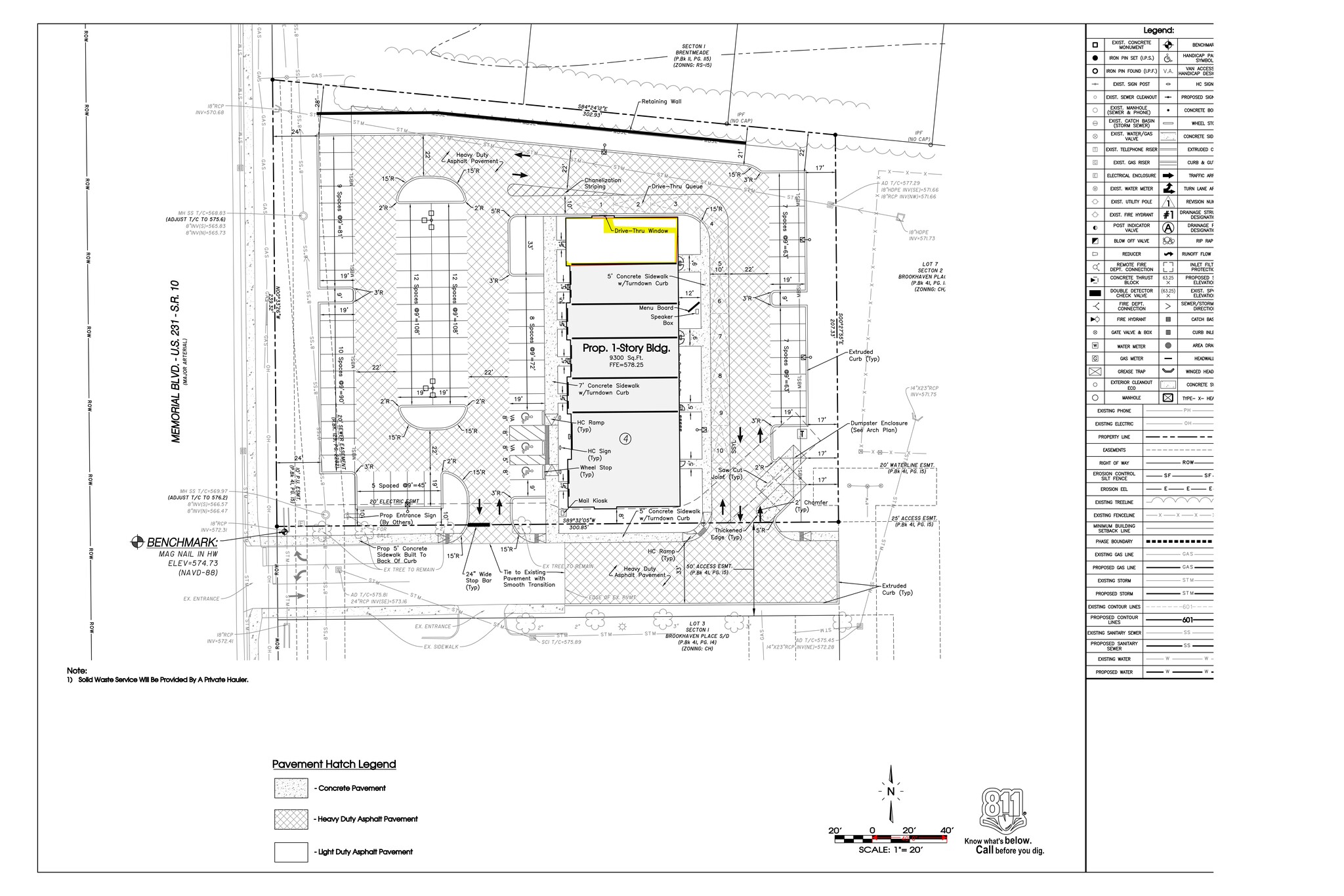 3266 Memorial Blvd, Murfreesboro, TN à vendre Plan de site- Image 1 de 1