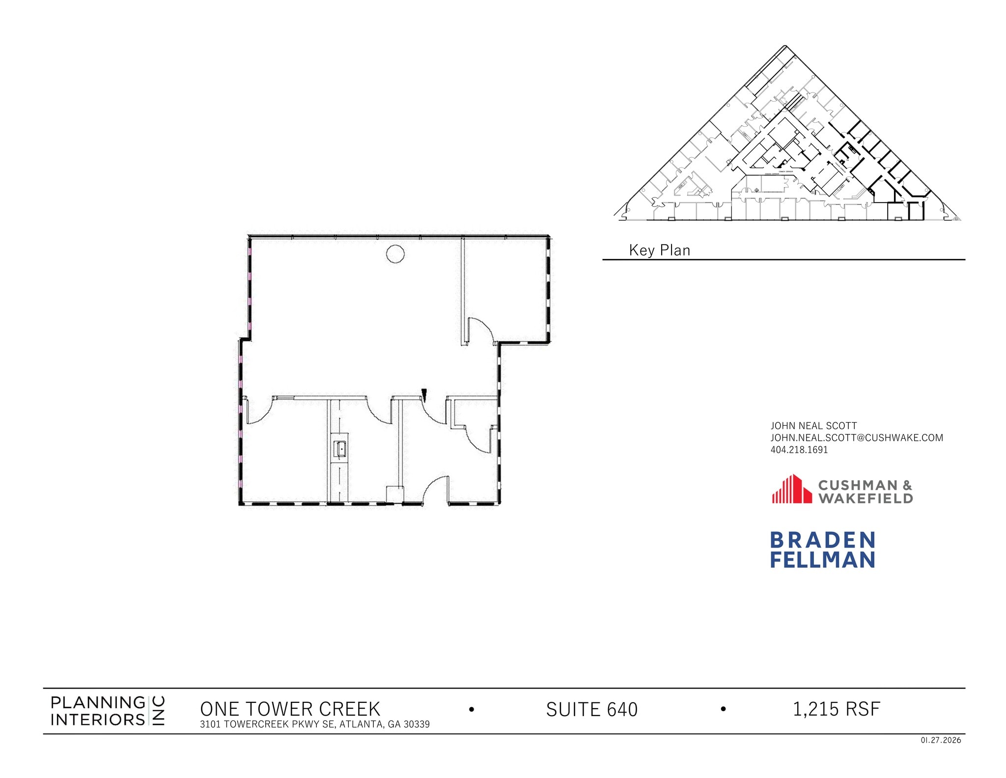 3101 Towercreek Pkwy SE, Atlanta, GA à louer Plan de site- Image 1 de 1