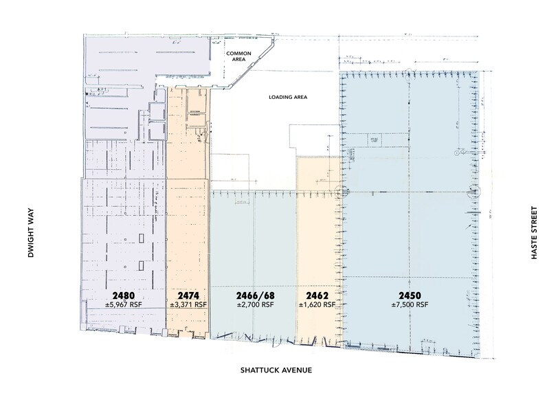 2450 Shattuck Ave, Berkeley, CA à louer - Plan d’étage - Image 3 de 29
