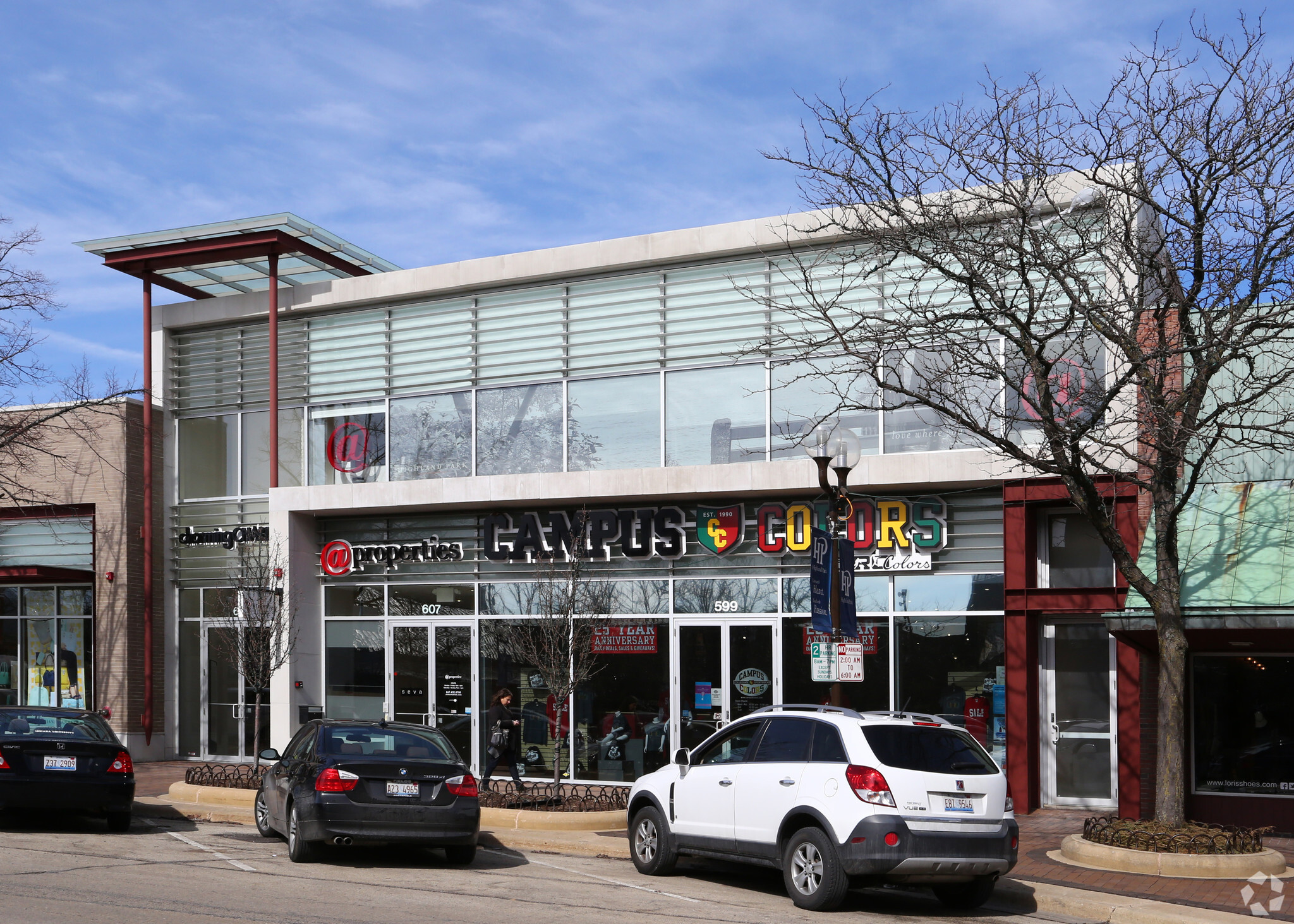 599-607 Central Ave, Highland Park, IL for lease Building Photo- Image 1 of 5