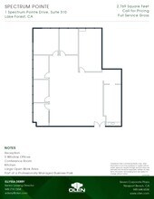 1 Spectrum Pointe Dr, Lake Forest, CA à louer Plan d’étage- Image 1 de 1