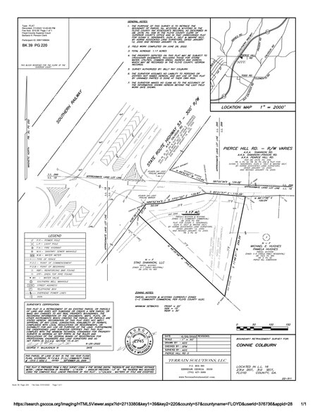0 Pierce Hill Rd, Rome, GA for sale - Plat Map - Image 3 of 9