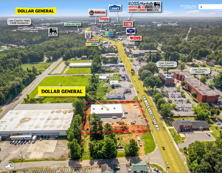 1309 Horner blvd, Sanford, NC à vendre - Photo du bâtiment - Image 3 de 4