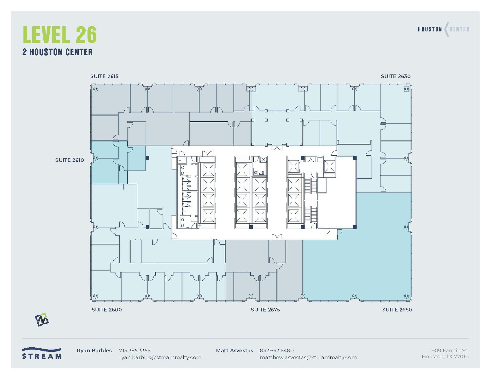 909 Fannin St, Houston, TX for lease Floor Plan- Image 1 of 1