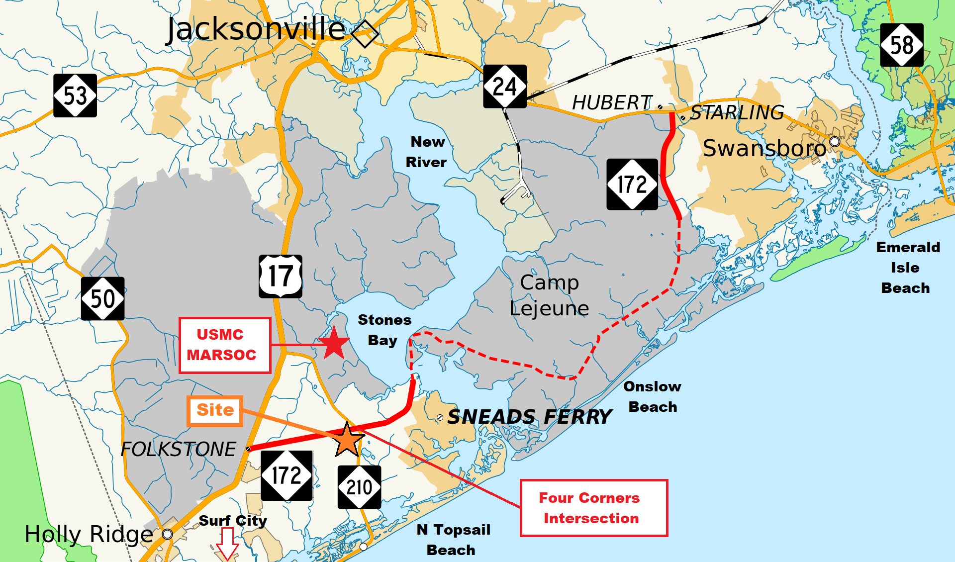 1934 Hwy-172, Sneads Ferry, NC for sale Primary Photo- Image 1 of 7