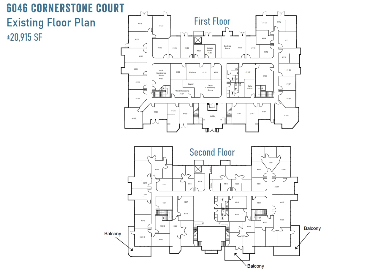 6044 Cornerstone Ct W, San Diego, CA for lease Floor Plan- Image 1 of 2