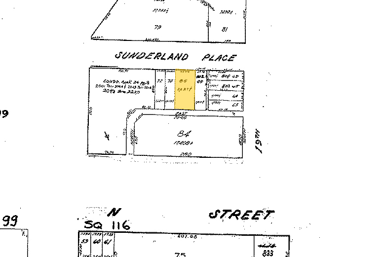 1908-1910 Sunderland Pl NW, Washington, DC à vendre - Plan cadastral - Image 2 de 3