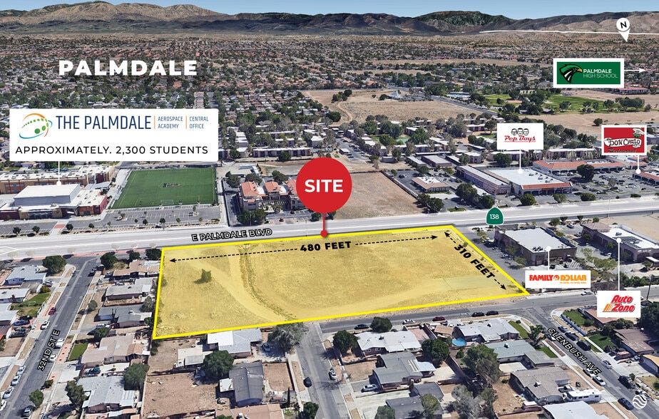 E Palmdale & 32nd St E, Palmdale, CA à vendre - Photo du bâtiment - Image 1 de 2