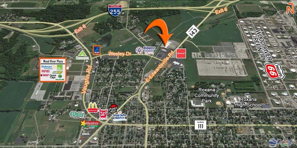 1901-1911 E Edwardsville Rd, Wood River, IL for lease - Building Photo - Image 2 of 9