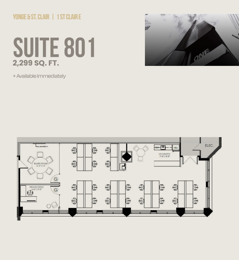 1 St Clair Ave E, Toronto, ON for lease Floor Plan- Image 1 of 1