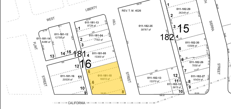 475 Hill St, Reno, NV à vendre - Plan cadastral - Image 3 de 6