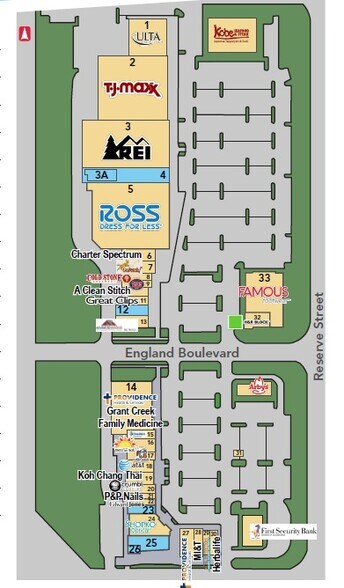 3055-3275 N Reserve St, Missoula, MT à louer - Plan de site - Image 3 de 3