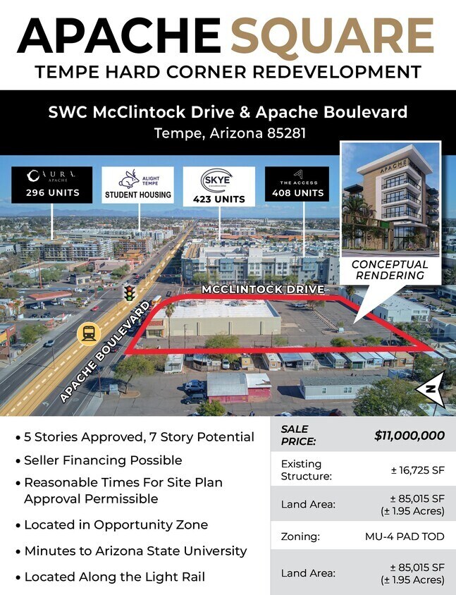 1747 E Apache Blvd, Tempe, AZ à vendre Photo du bâtiment- Image 1 de 14