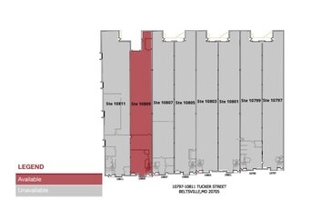 10797-10811 Tucker St, Beltsville, MD for lease Floor Plan- Image 1 of 1