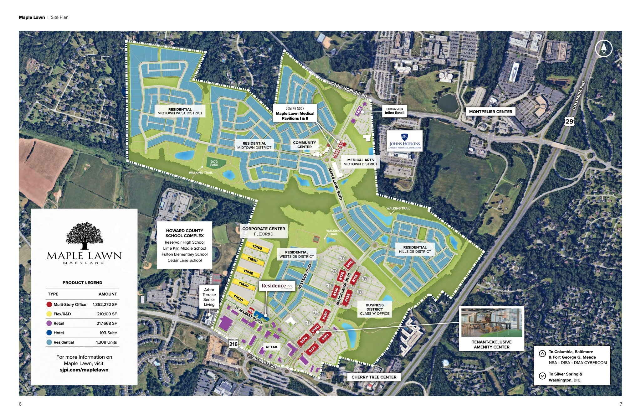 8110-8171 Maple Lawn Blvd, Fulton, MD for lease Site Plan- Image 1 of 1