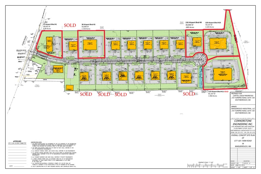 119 Airport Blvd, Marlborough, MA à vendre - Plan de site - Image 2 de 2