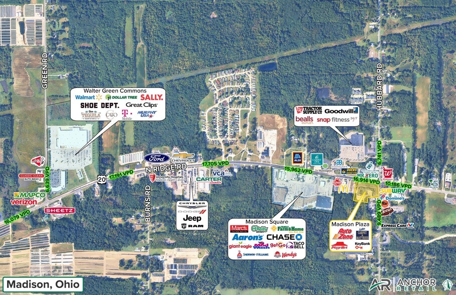 6640-6666 N Ridge Rd, Madison, OH for lease - Aerial - Image 2 of 3