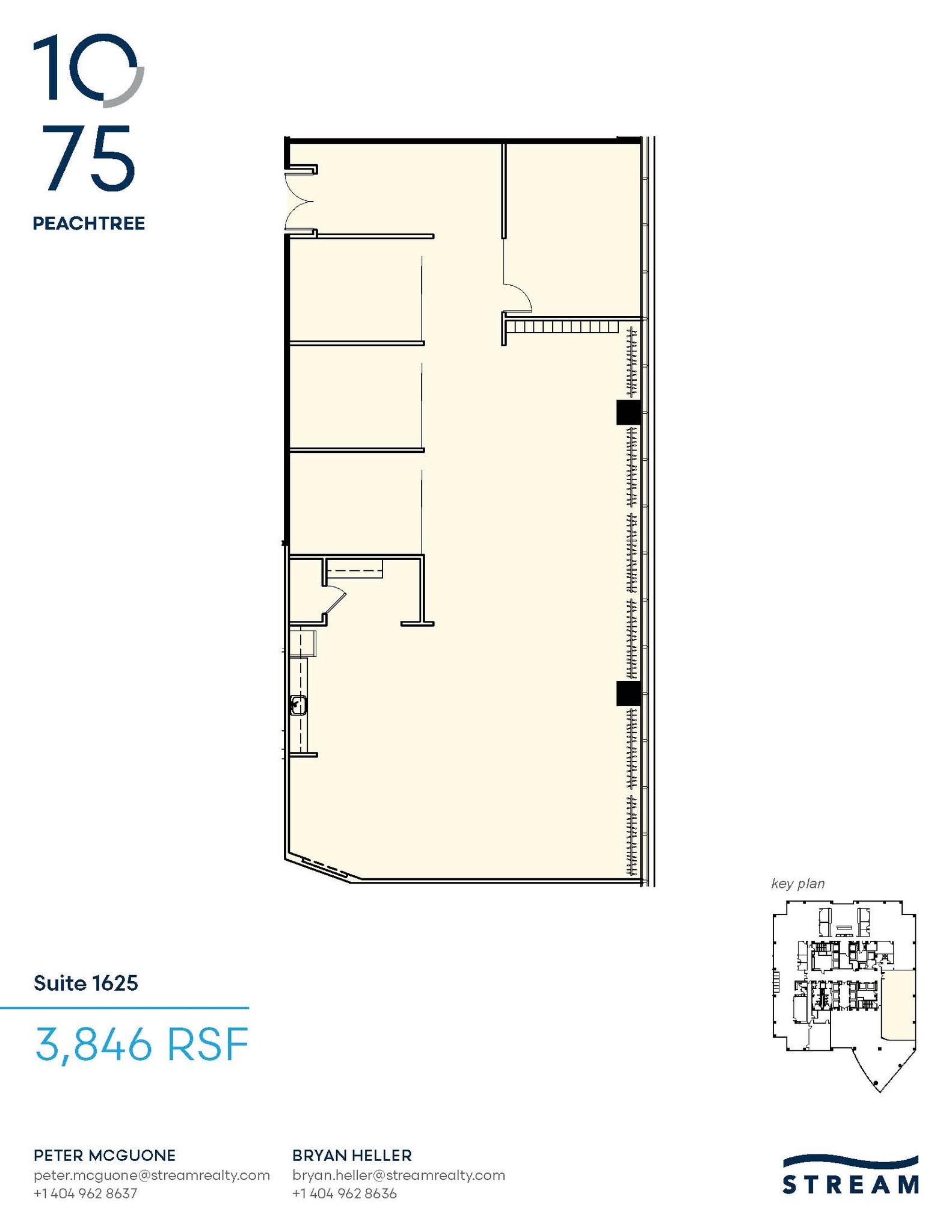 1075 Peachtree St NE, Atlanta, GA for lease Floor Plan- Image 1 of 2