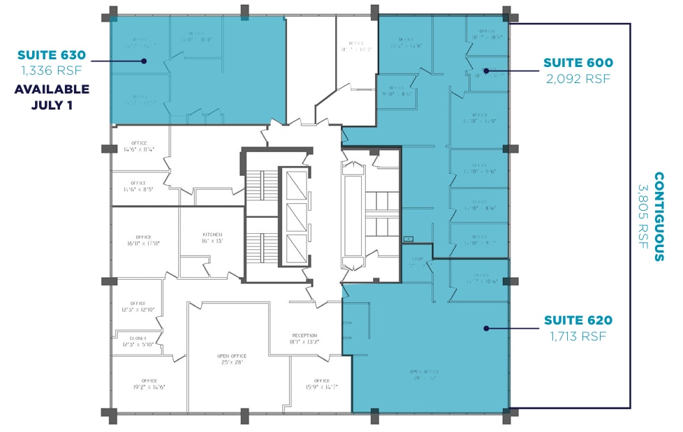 5755 Granger Rd, Independence, OH à louer Plan d’étage- Image 1 de 1