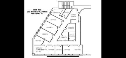 200 Highland Ave, Needham, MA for lease Floor Plan- Image 1 of 1