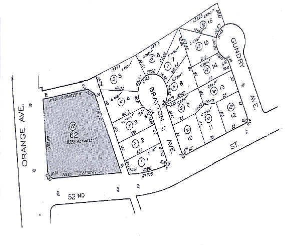 5220-5232 Orange Ave, Long Beach, CA à vendre - Plan cadastral - Image 3 de 4