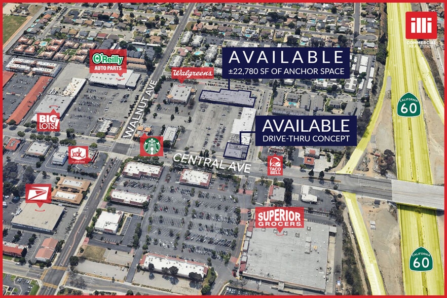 12400-12490 Central Ave, Chino, CA for lease - Aerial - Image 1 of 9