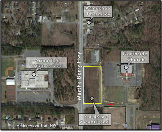 Plus de détails pour 4300 Martha Berry Hwy NE, Rome, GA - Terrain à vendre