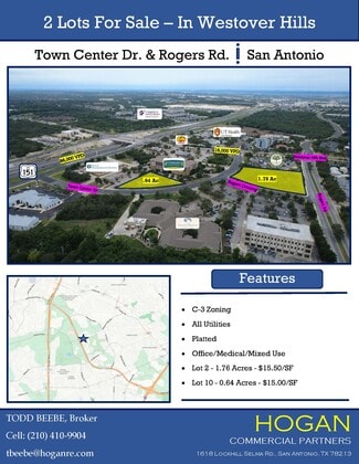 Plus de détails pour 10100 Rogers Crossing, San Antonio, TX - Terrain à vendre