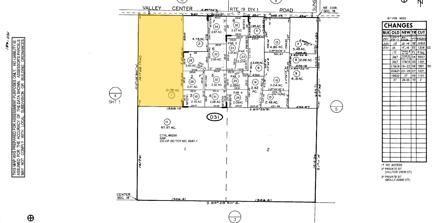 30801 Valley Center Rd, Valley Center, CA for sale Plat Map- Image 1 of 1