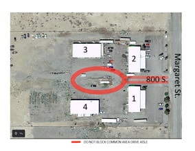 800 Margaret St, Pahrump, NV - AERIAL  map view