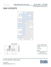 11726 San Vicente Blvd, Los Angeles, CA à louer Plan d’étage- Image 1 de 1