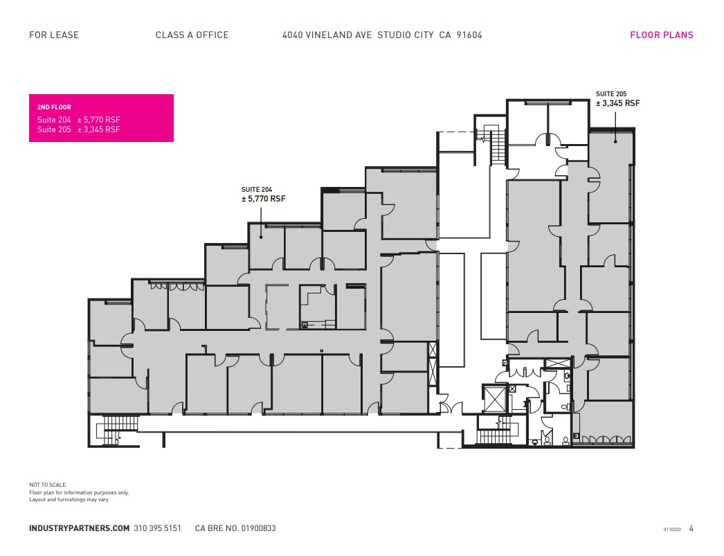 4040 Vineland Ave, Studio City, CA à louer Plan d’étage- Image 1 de 1