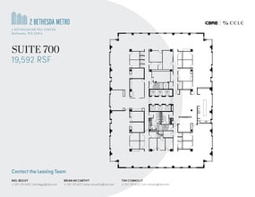 2 Bethesda Metro Ctr, Bethesda, MD à louer Plan d’étage- Image 1 de 1